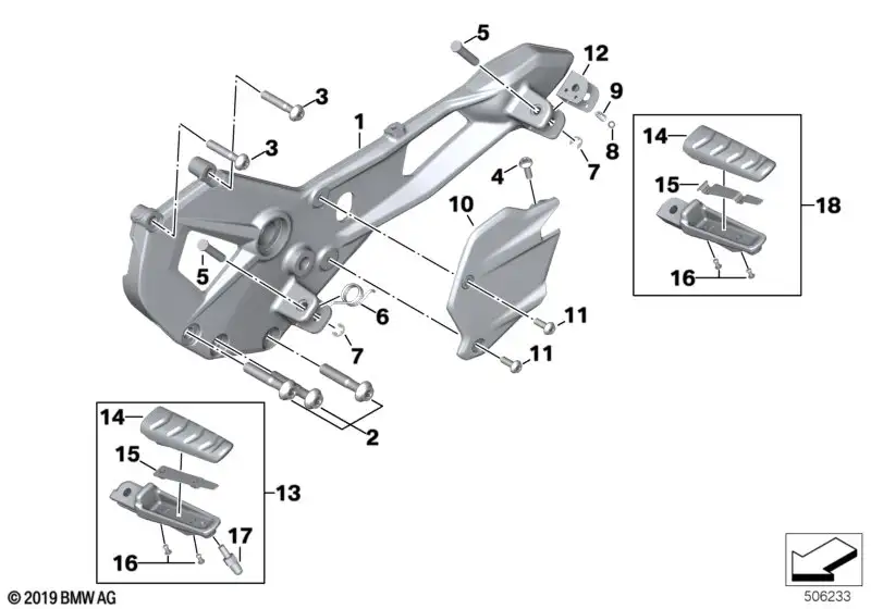 BMW Fersenabweiser links K84 46718404018