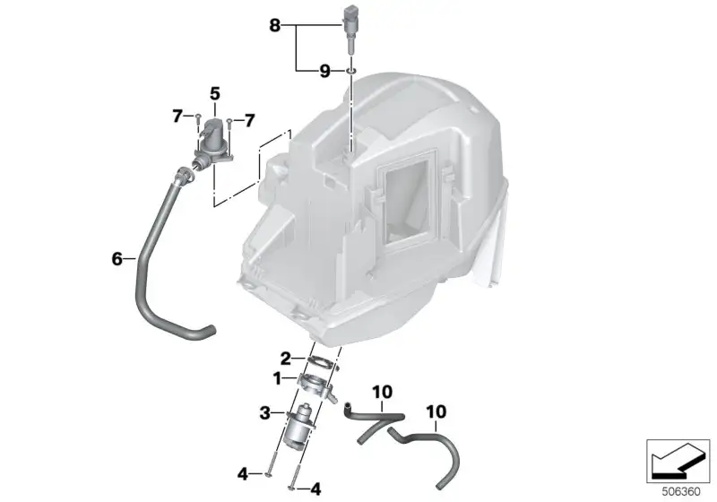BMW Schlauch K71 K73 11717680103 - Bildposition 06