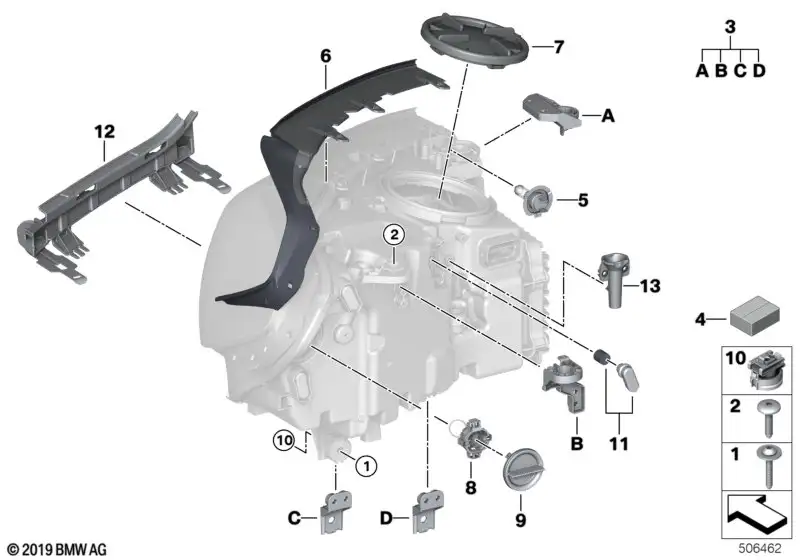 BMW Satz Tüllen F91 F92 F93 F95 F96 F97 F98 G01 G02 G05 G06 G07 G