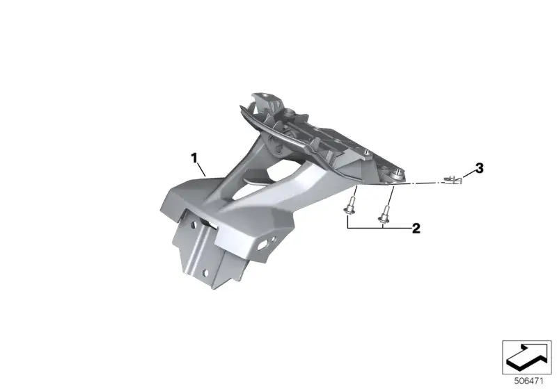BMW Kennzeichenträger K69 46628392385 - Bildposition 01