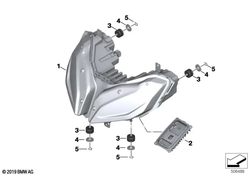 BMW LED-Scheinwerfer K84 63128395690