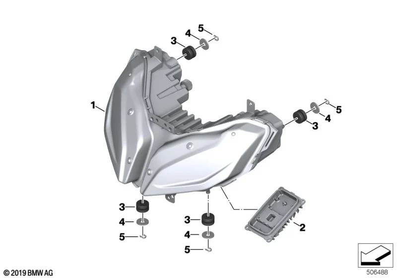 BMW LED-Scheinwerfer K84 63128395691