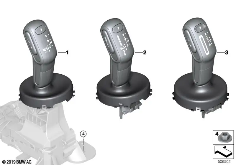 BMW Gangwahlschalter Sport-Automatik F54 F55 F56 F57 F60 61316991