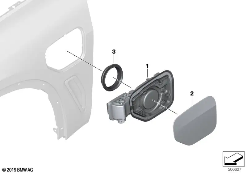 BMW Ladeklappe grundiert G01 41007405757