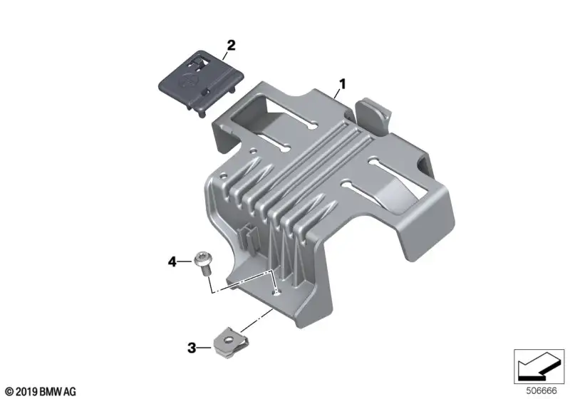 BMW Abdeckung K83 K84 61218404131