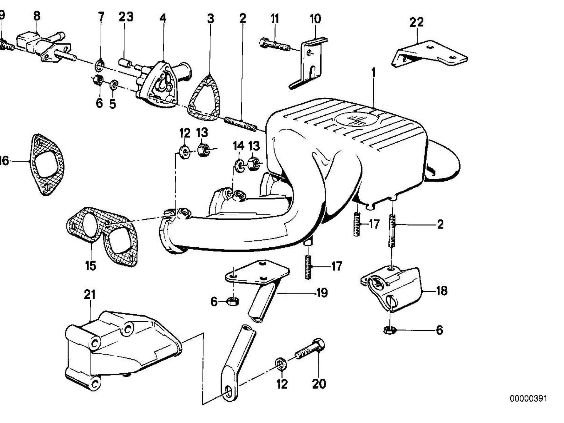 BMW Dichtung asbestfrei E28 E30 E34 11611717286