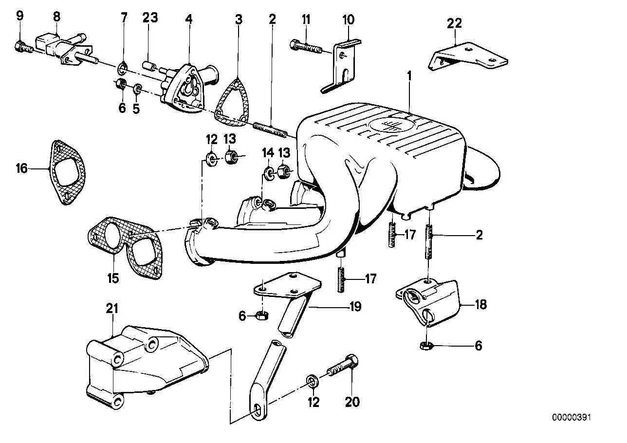 BMW Dichtung asbestfrei E28 E30 E34 11611717286 - Z1 E30, 5er E28