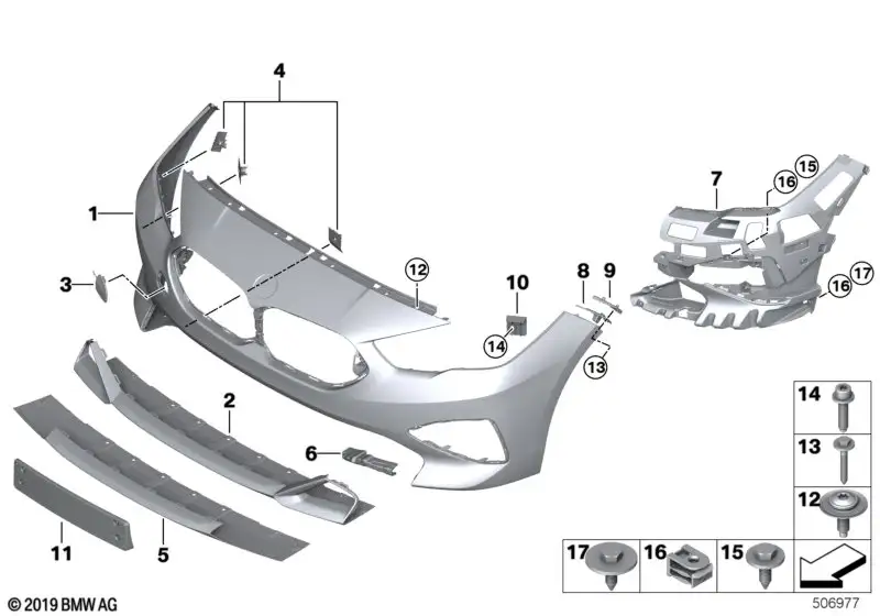 BMW Aufnahme Nebelscheinwerfer links 51117474595 - Bildposition 0