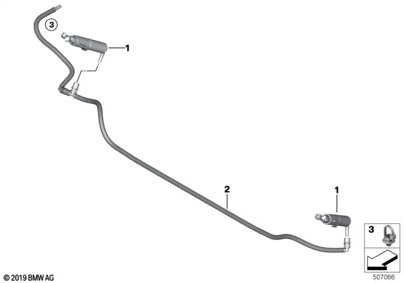 BMW Spritzdüse links F25 F26 61677357001