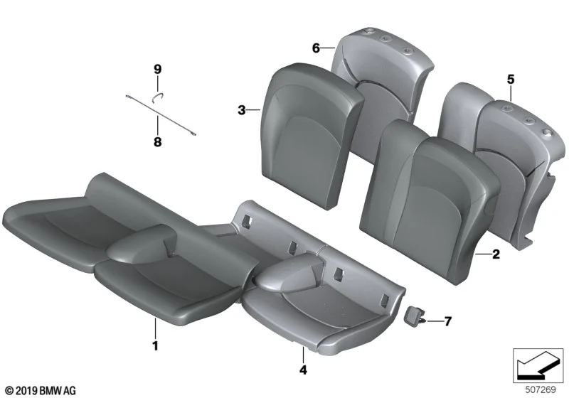MINI Blende Isofix links F55 F56 F56E
