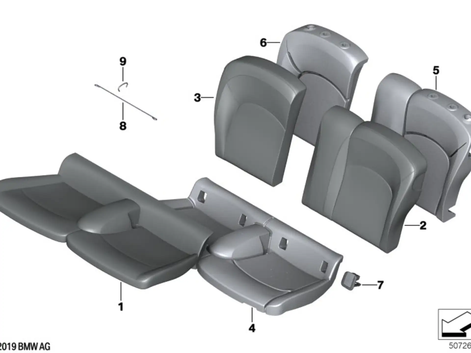 MINI Blende Isofix links F55 F56 F56E