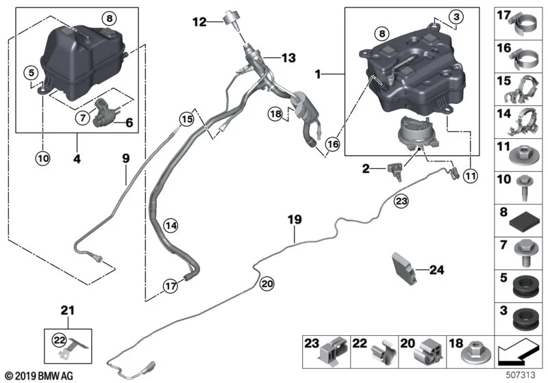 BMW Dosierleitung 16197377948