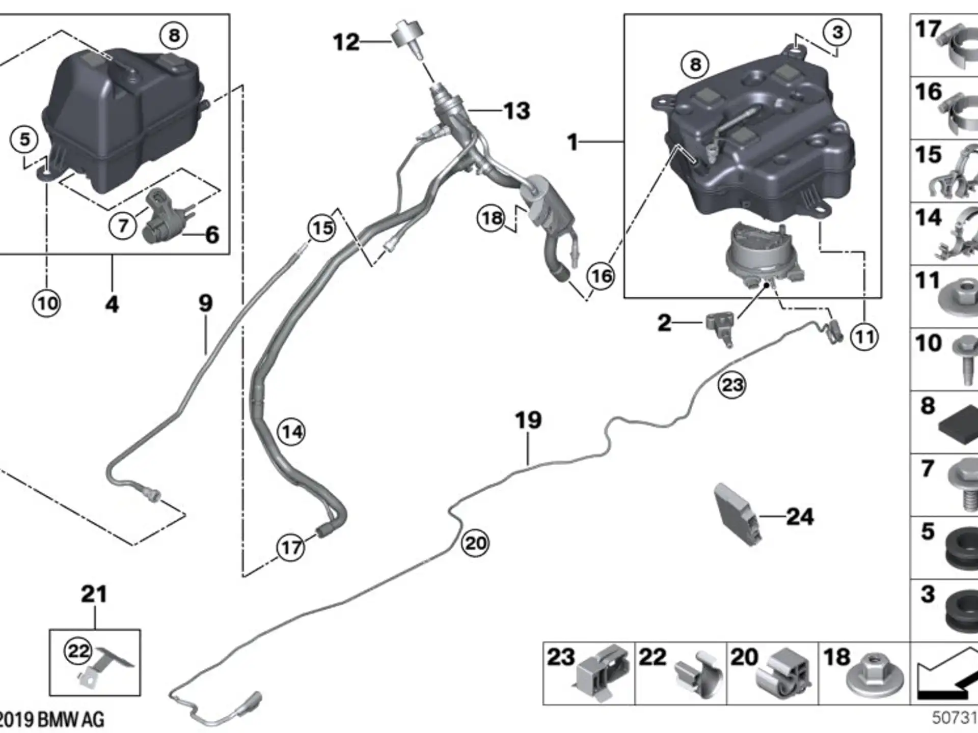 BMW Dosierleitung 16197377948