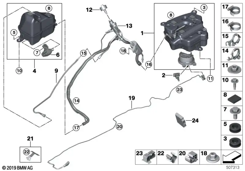 BMW Dosierleitung 16197377948