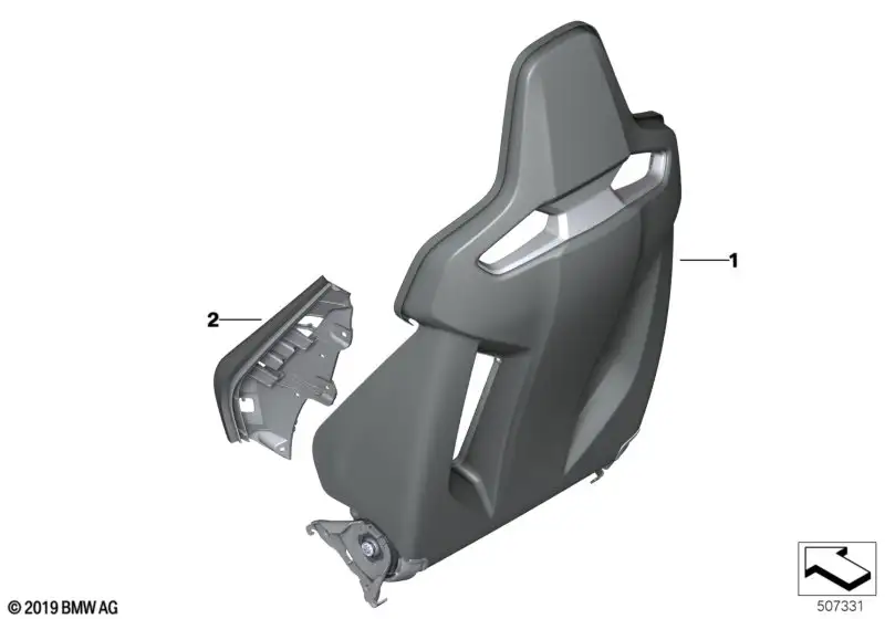 BMW Polsterträger Links 52108745527