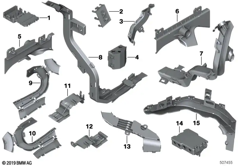 BMW Kabelschacht 61139236434