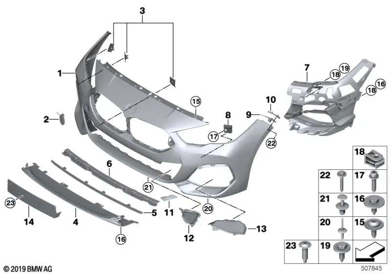 BMW Deckel rechts 51118075494 - Bildposition 13