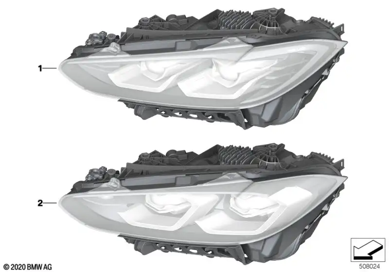 BMW Scheinwerfer LED links 63118084887 - Bildposition 01