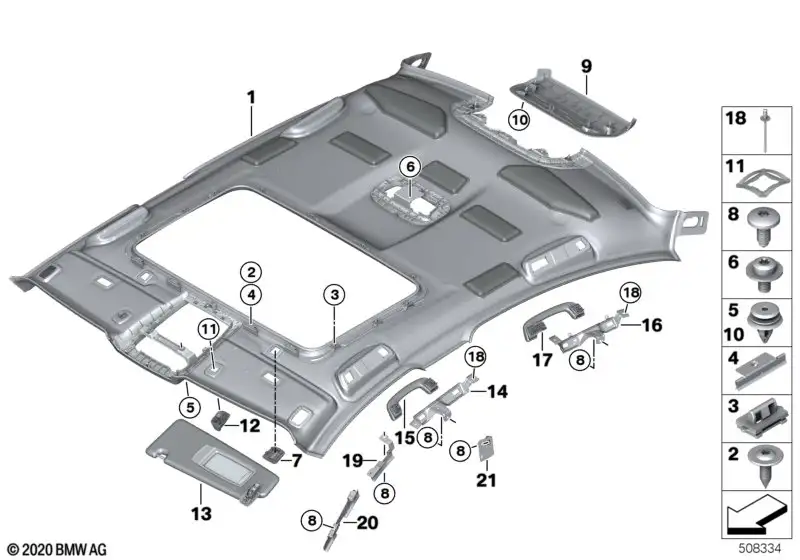 BMW Flachkopfschraube 07119908707 - Bildposition 06