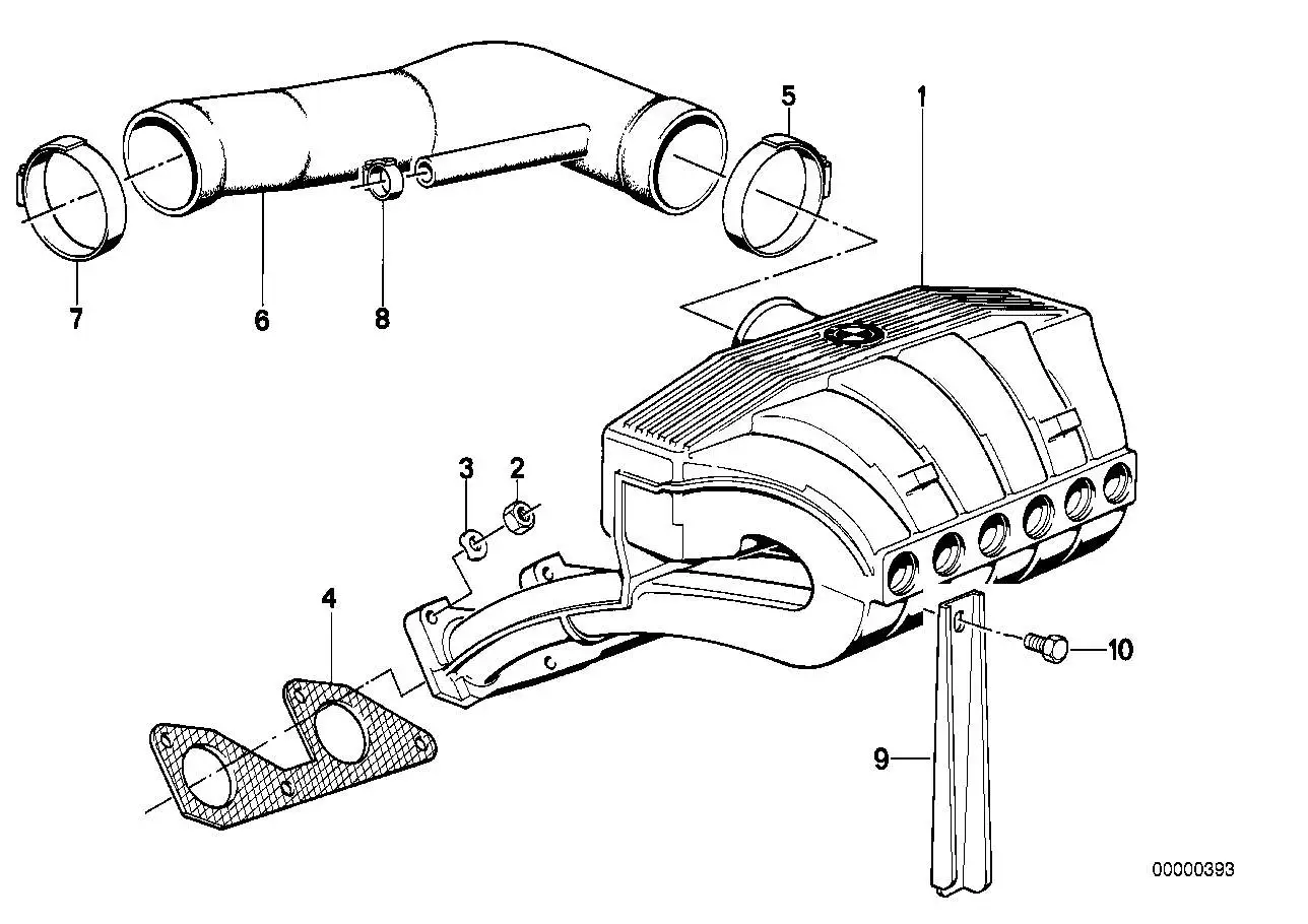 BMW Dichtung asbestfrei E28 E30 E34 11612243867