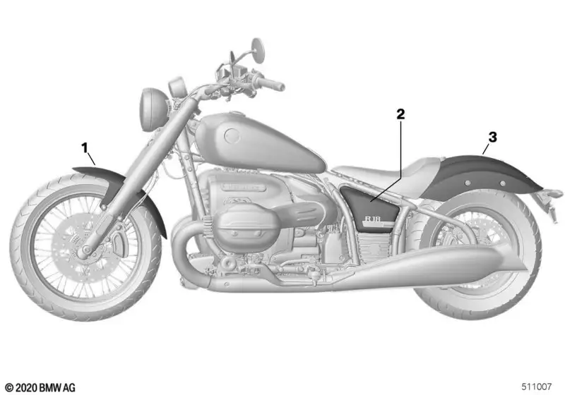 BMW Vorderradabdeckung 46617105027 - Bildposition 01