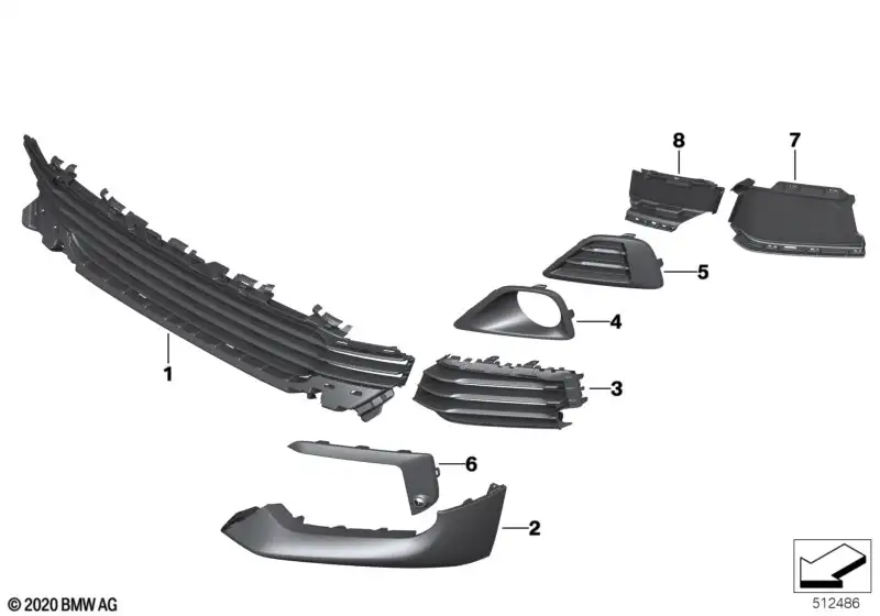 BMW Rahmen links 51119881511 - Bildposition 06