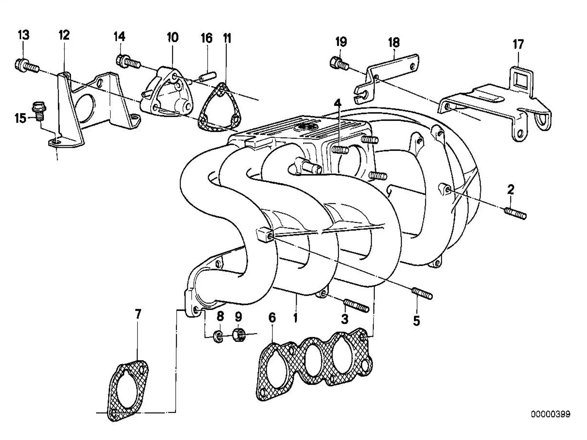 BMW Dichtung asbestfrei E28 E30 E34 11611726010