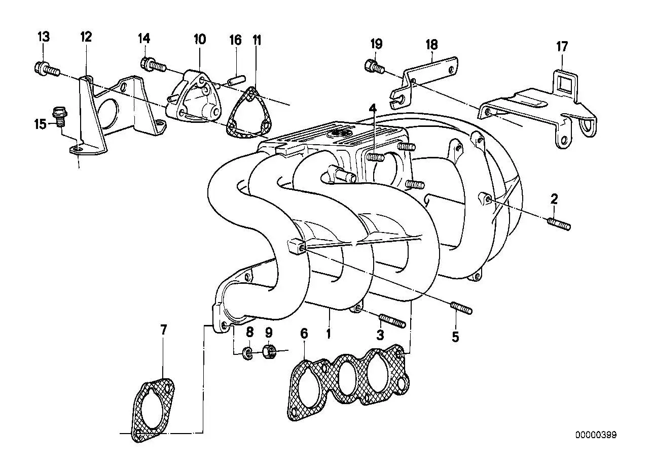 BMW Dichtung asbestfrei E28 E30 E34 11611726010 - Z1 E30, 5er E28