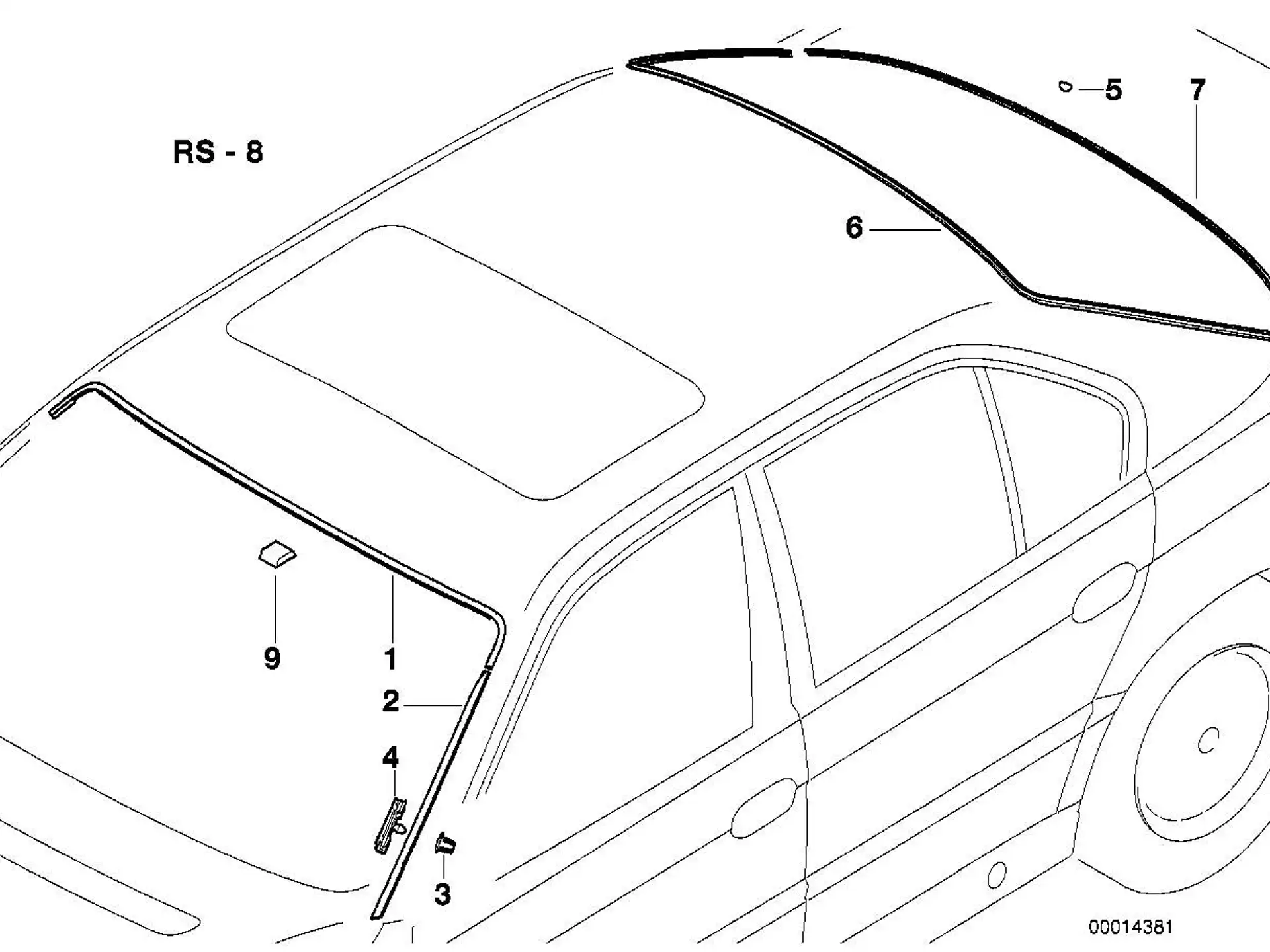 BMW Clip E38 51318125892