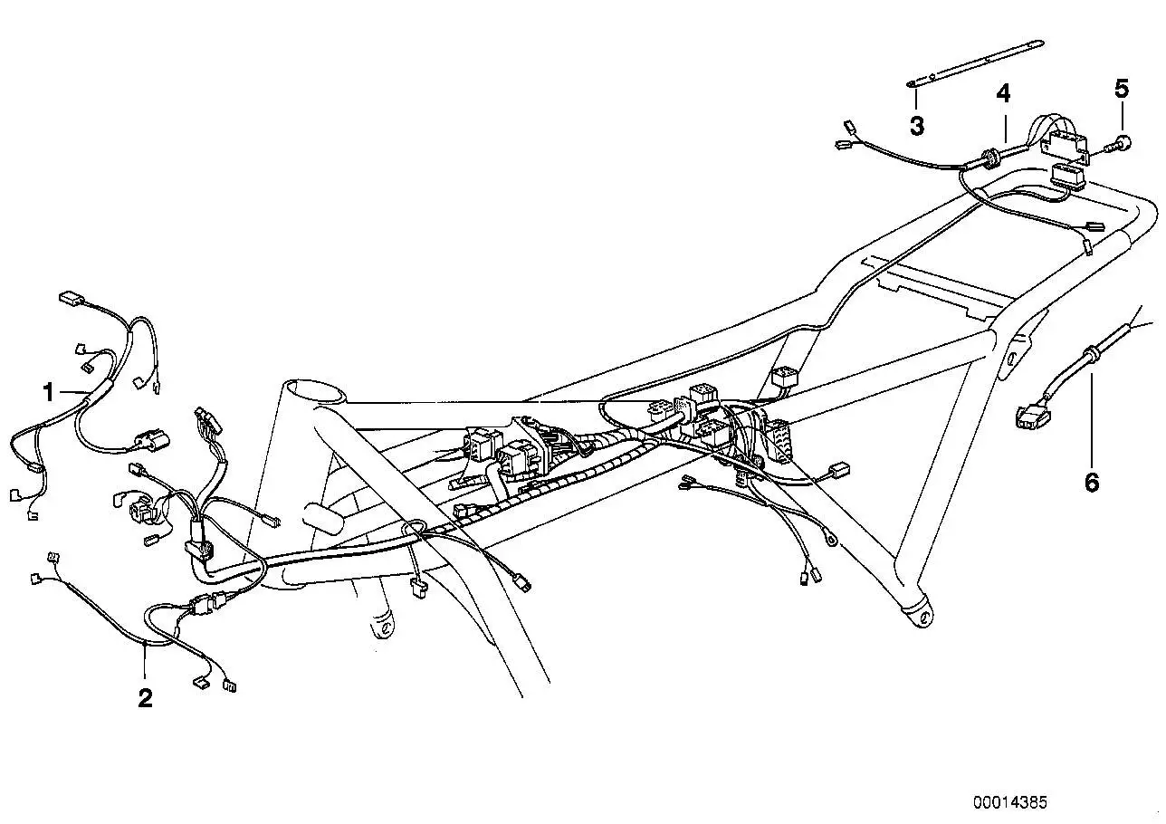 BMW Kabelbaum Verkleidung 61121459460