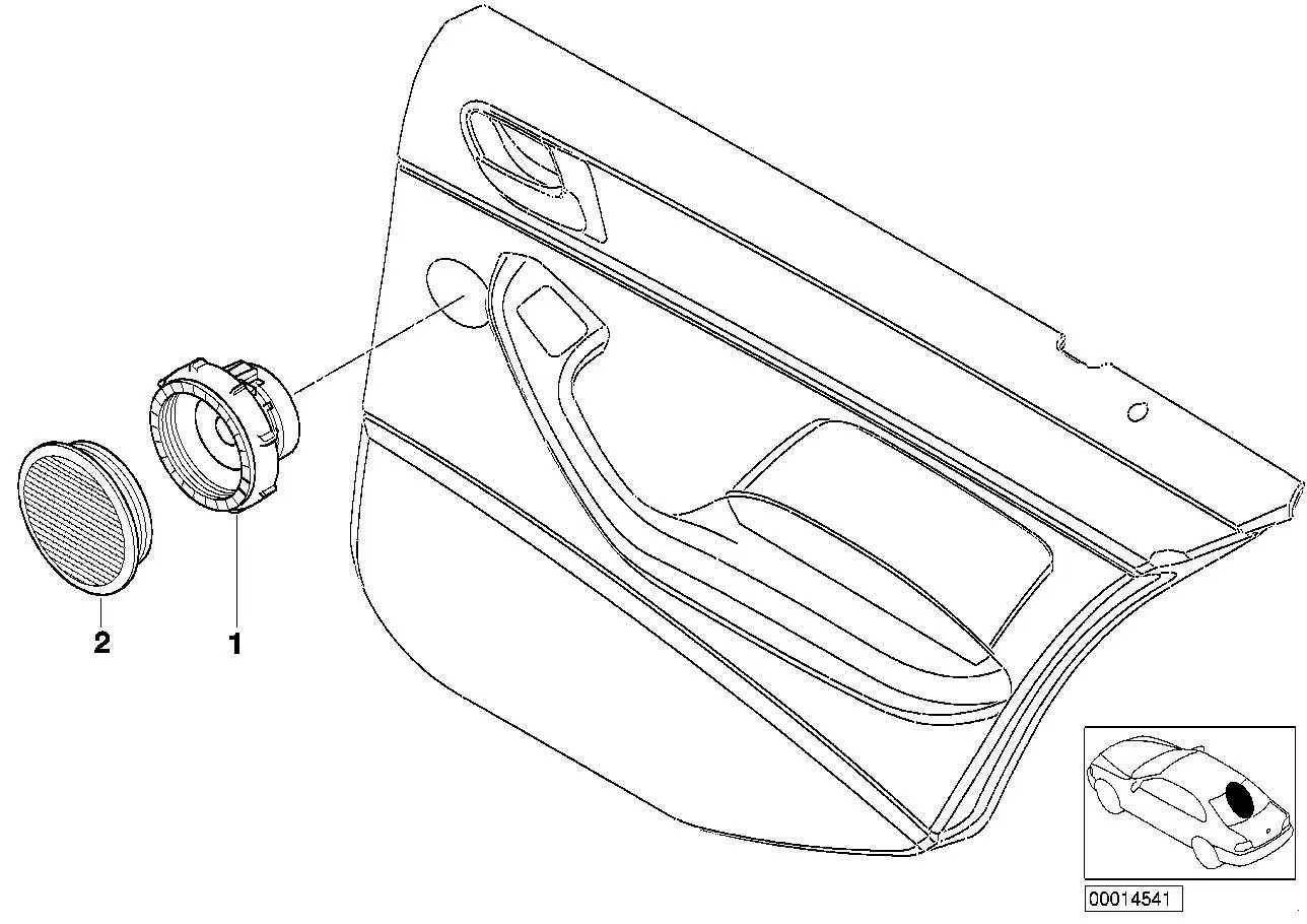 BMW Mitteltonlautsprecher Top-Hifi-System E46 65138368245 - 3er E