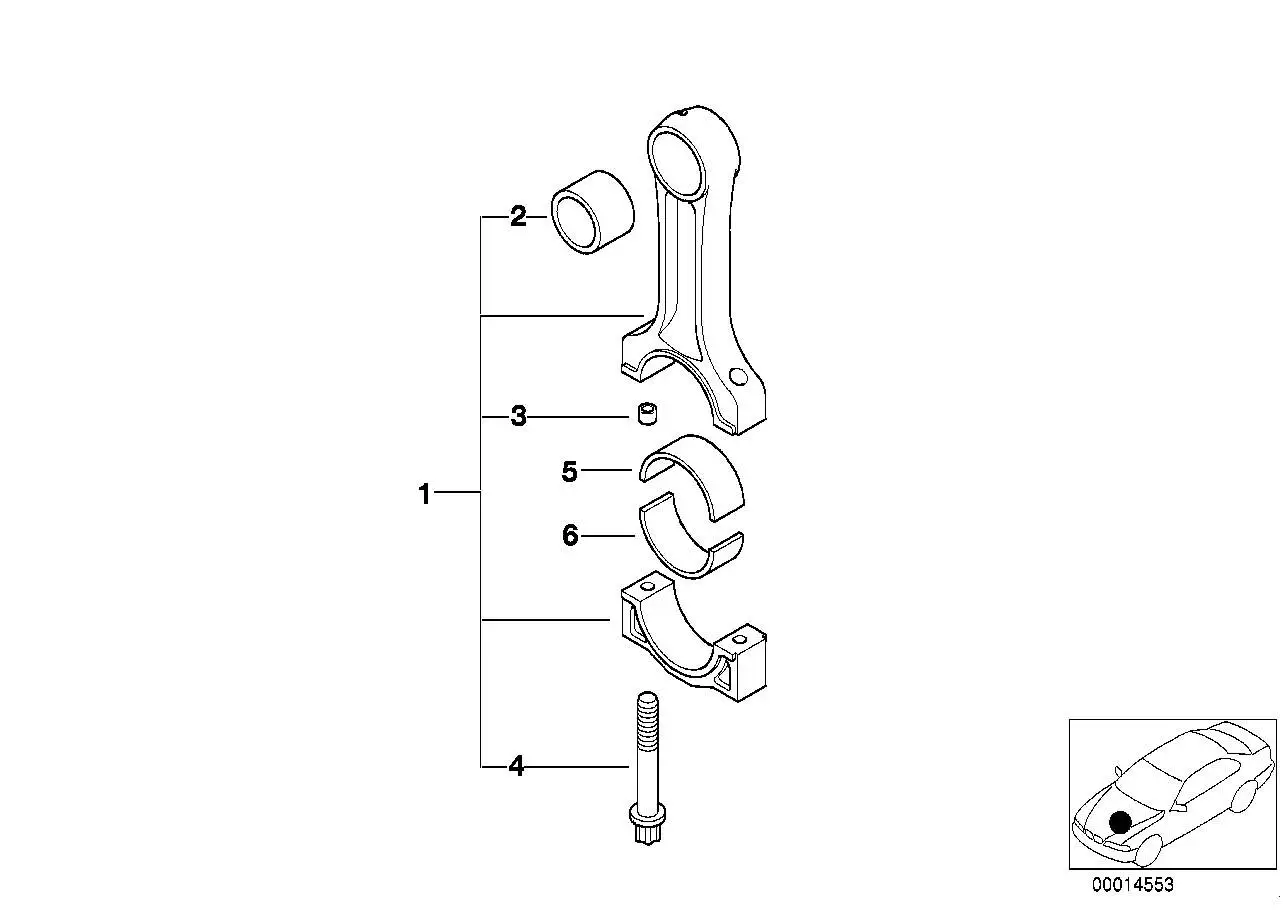 BMW Pleuelbuchse E34 E36 E38 E39 11242243145