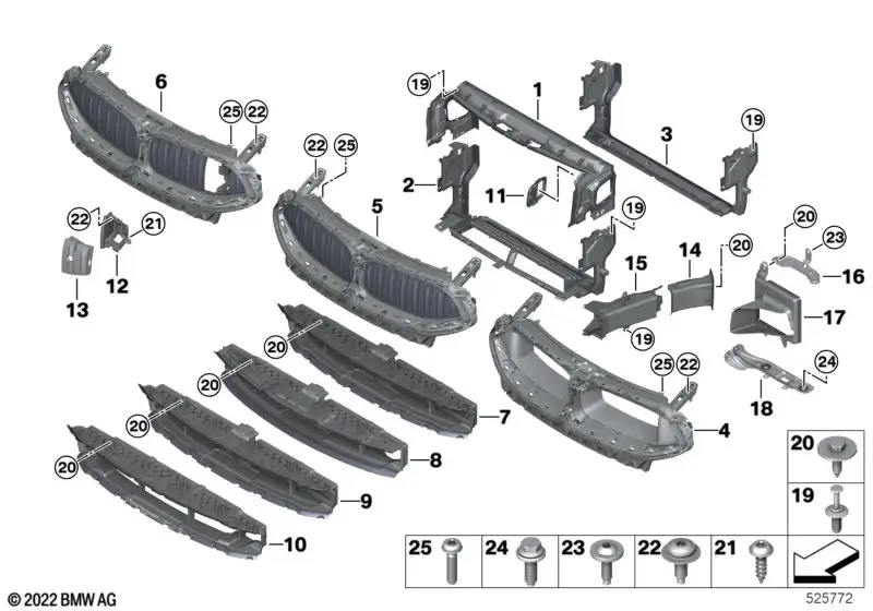 BMW Luftklappen oben 51745A21DD1 - Bildposition 06