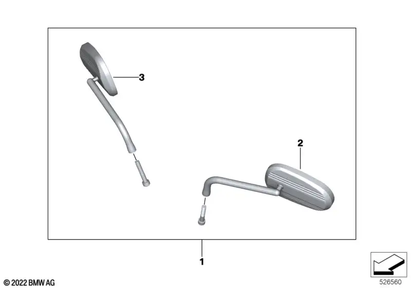 BMW Spiegel schwarz links 77302463863 - Bildposition 02