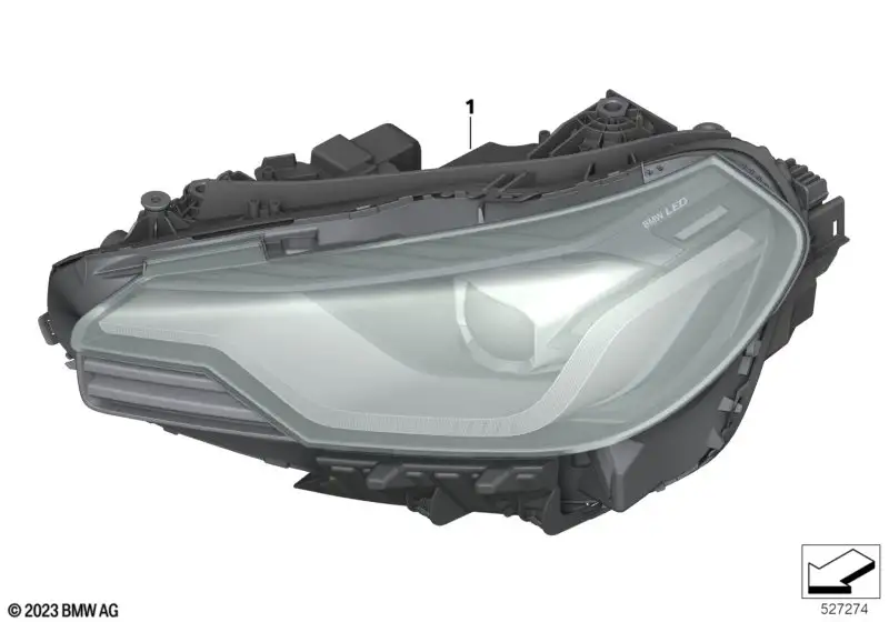 BMW Scheinwerfer LED AHL links 63118087427 - Bildposition 01