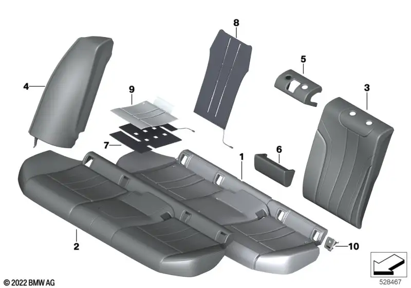 BMW Blende Isofix 52207451004 - Bildposition 10