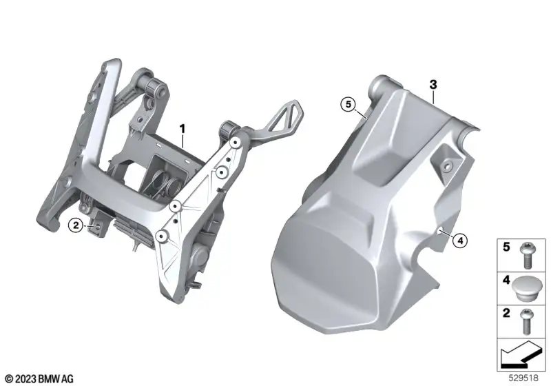 BMW Abdeckung Windschildverstellung 46635B391D6 - Bildposition 03