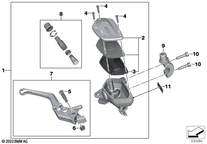 BMW Handbremsarmatur 32725A69042 - Bildposition 01