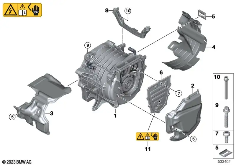 BMW Anbausatz E-Maschine 12355A7F272 - Bildposition --
