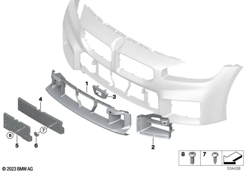 BMW Kennzeichenträger 51138081234 - Bildposition 05