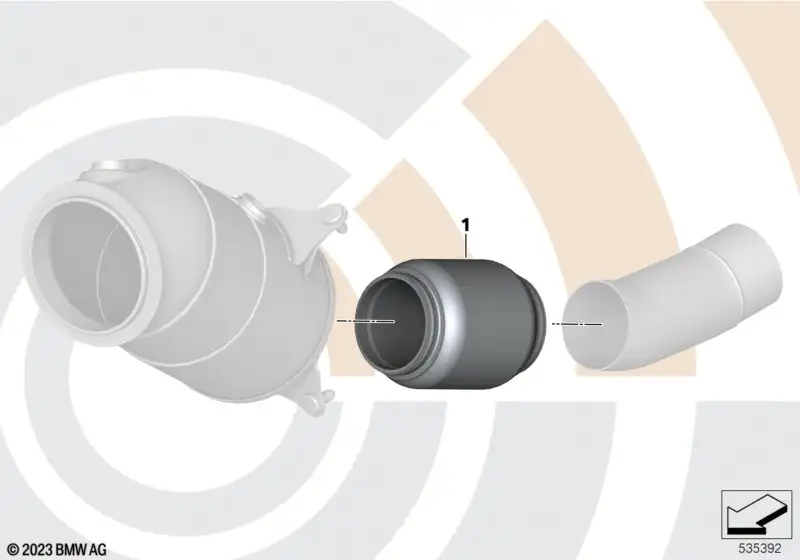 BMW Entkopplungselement 18305B331F9 - Bildposition 01