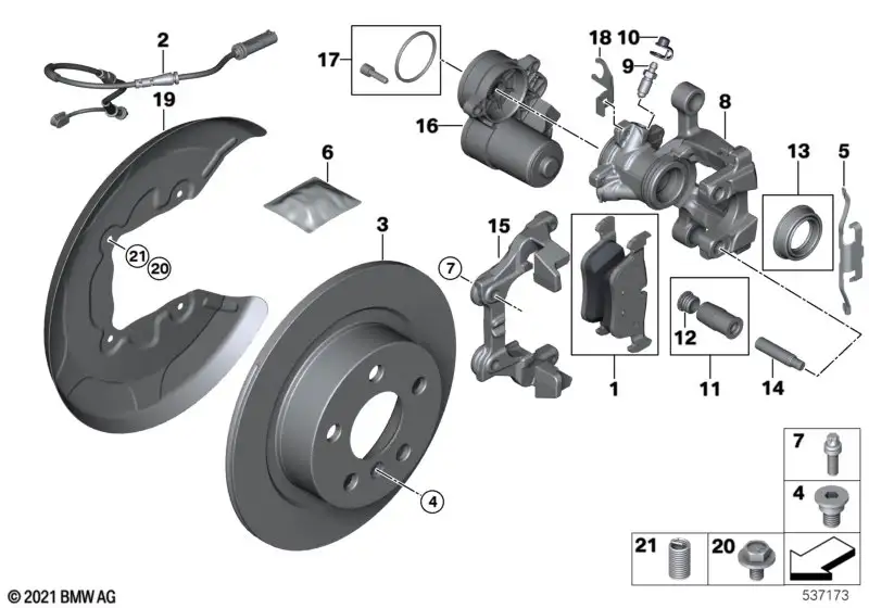 BMW Bremssattelgehäuse links 34208867177 - Bildposition 08