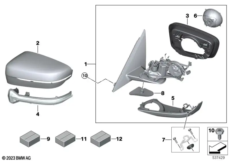 BMW Gehäuseunterteil links 51167452325 - Bildposition 05
