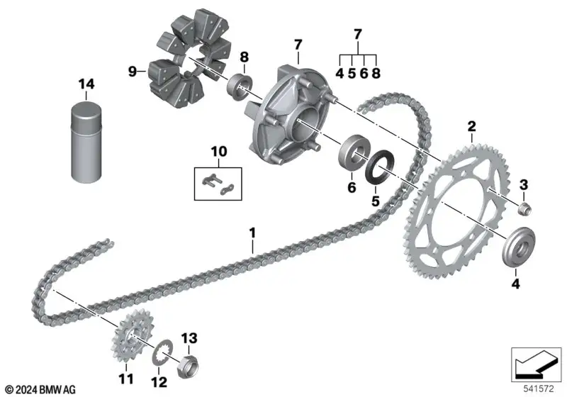 BMW Kettenradträger 33817108633 - Bildposition 07
