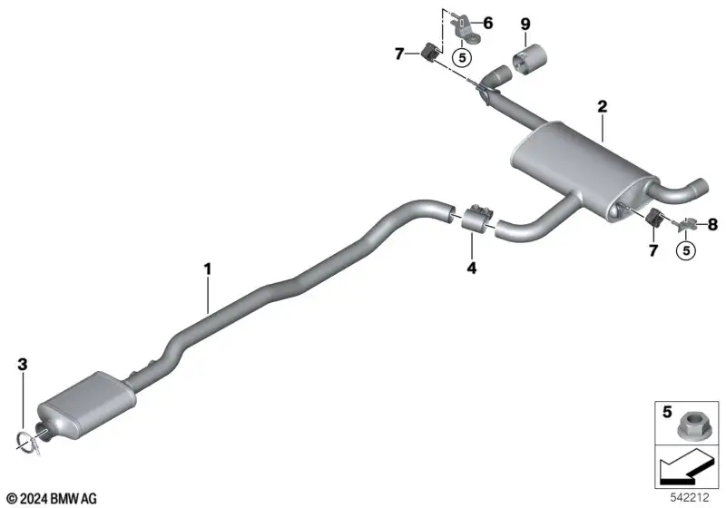 BMW Nachschalldämpfer 18308594088 - Bildposition 02