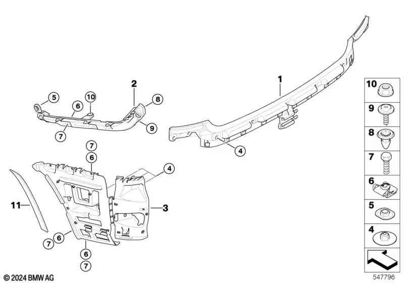 BMW Dichtstreifen 51129123785 - Bildposition 11