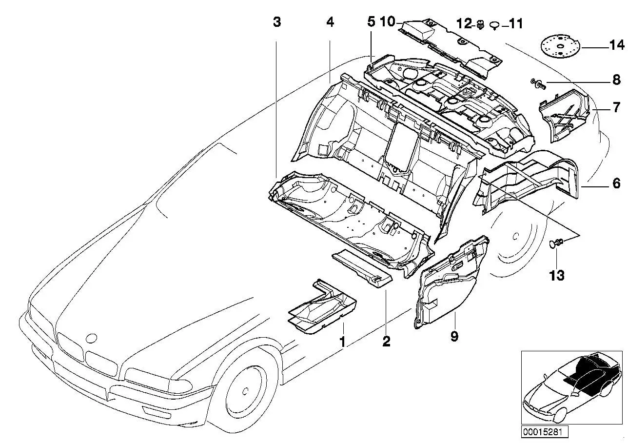 BMW Stopfen E38 51488196480