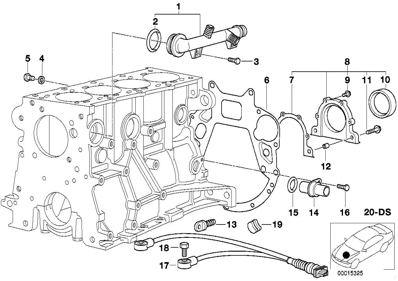 BMW Anschlussstück E46 11531709232 - 3er E46