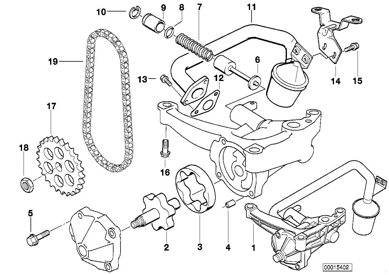 BMW Kette E34 E36 E38 E39 E46 E53 E60 E61 E65 E66 E83 E85 11417576915