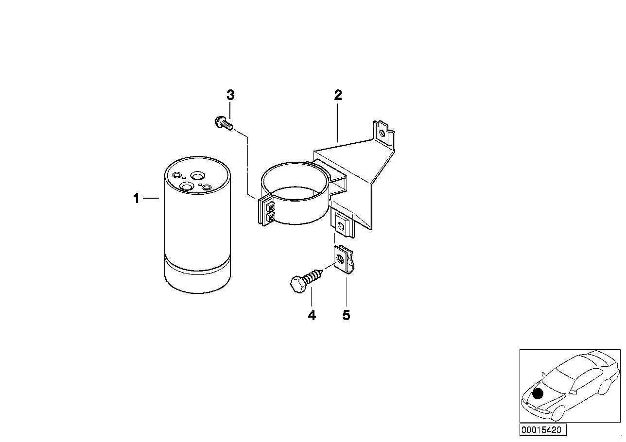 BMW Sechskantblechschraube E24 E31 E46 07119916987